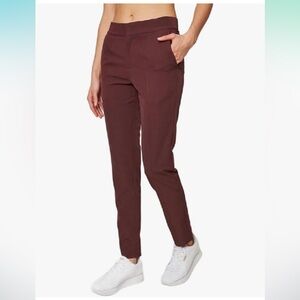Mondetta Womens Lined Tailored Pant High-Rise Comfort Stretch (4, Brown)